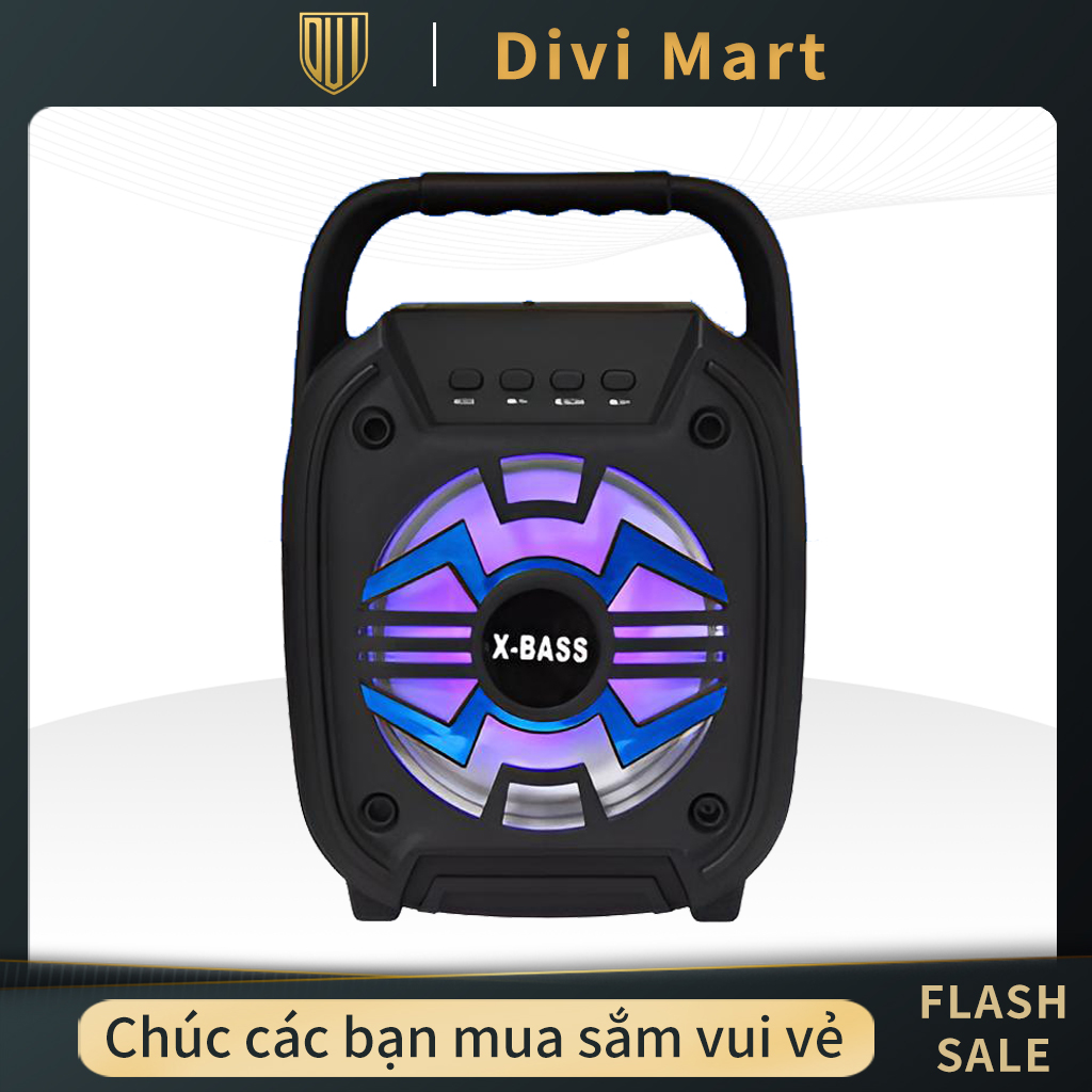 Loa bluetooth mã bt-6118, kiểu dáng hiện đại, loa bluetooth ngoài trời chất lượng cao, âm thanh siêu trầm, trong trẻo không bị méo âm