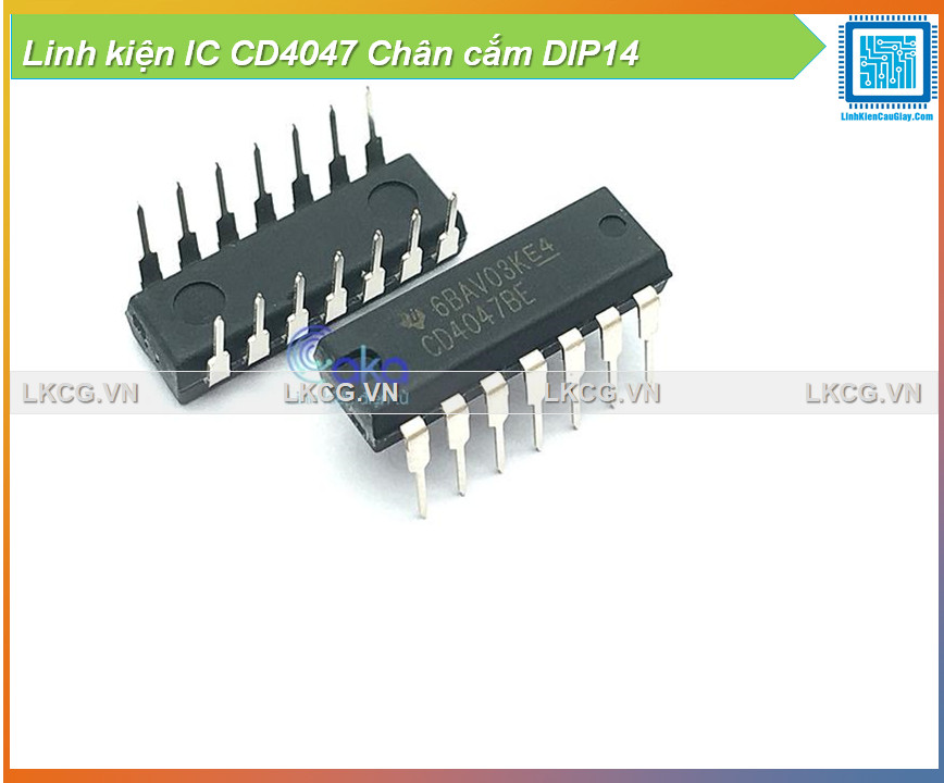 Linh kiện ic cd4047 chân cắm dip14