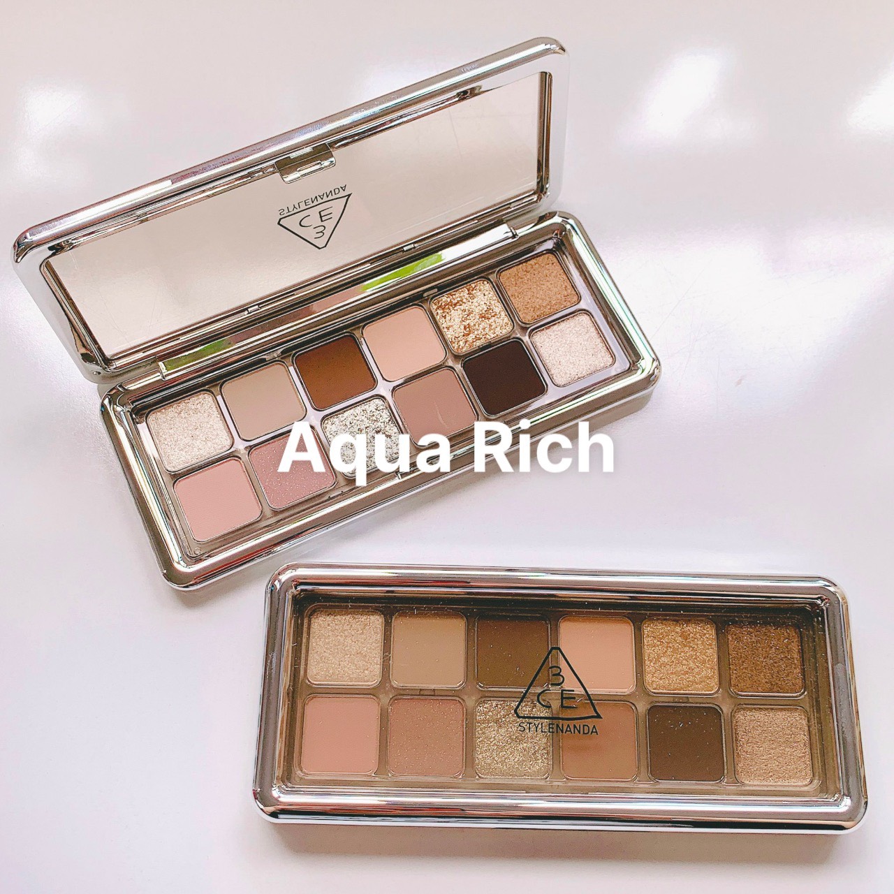 Bảng Phấn Mắt 12 Ô 3CE NEW TAKE EYESHADOW PALETTE [Motion Frame - Raw Neutrals - Creative Filter - Cheery - Purely]