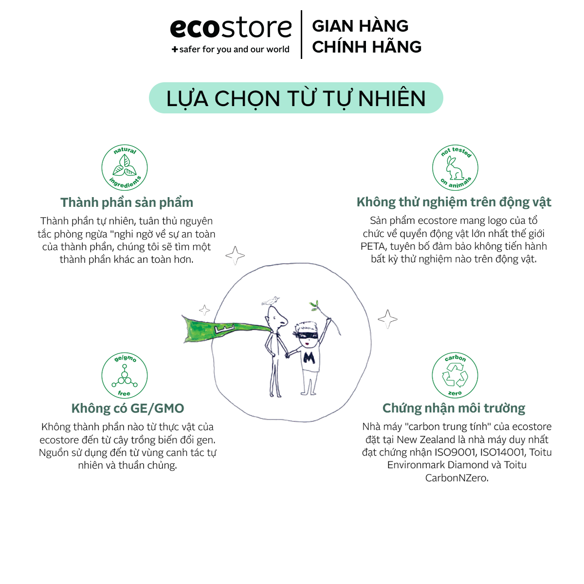[Flashsale] Dầu gội cho tóc thường gốc thực vật Ecostore 350ml (bao bì mới)