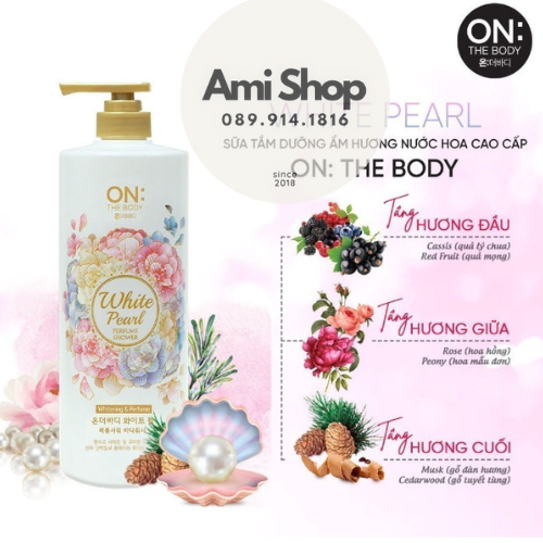 Sữa tắm On the body Perfume 1000ml
