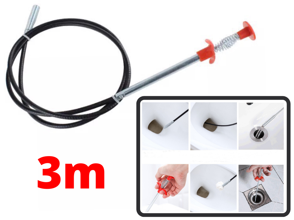 [3m] Cây Gắp Rác Thông Cống Đa Năng Dài 3m