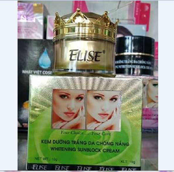 KEM ELISE DƯỠNG TRẮNG DA, CHỐNG NẮNG 10G