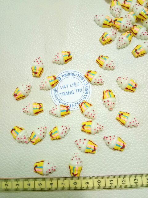 [HCM]Ly Kem Vàng Phụ Kiện Trang Trí Charm Slime [1 ly ]