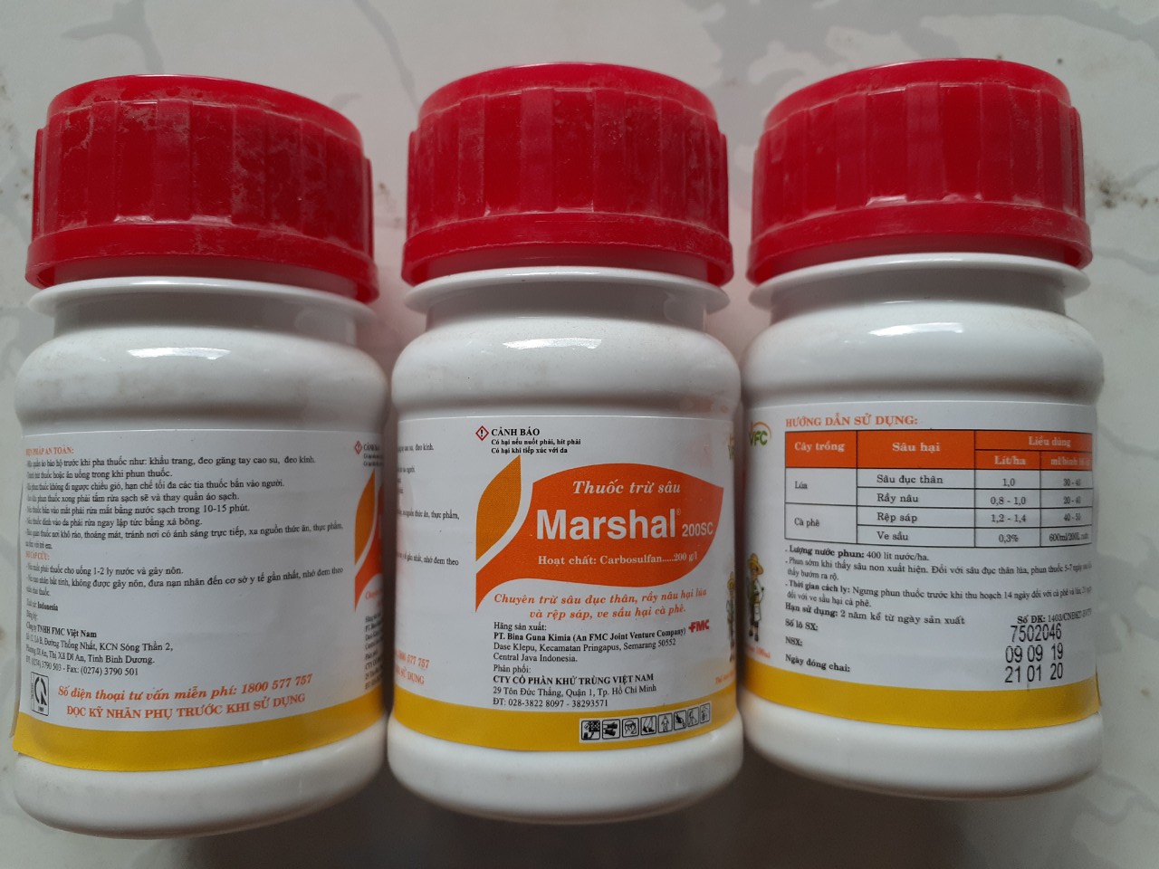 Thuốc trừ sâu Marshal - chai 100ml