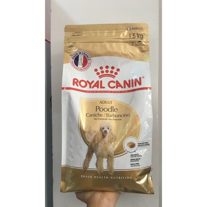 Thức Ăn Cho Chó Royal Canin Poodle Adult 1,5Kg
