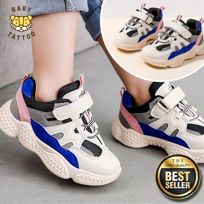 BABY TATTOO Giày thể thao trẻ em cho bé trai và bé gái siêu thoáng siêu mềm 3-4-5 tuổi giá rẻ