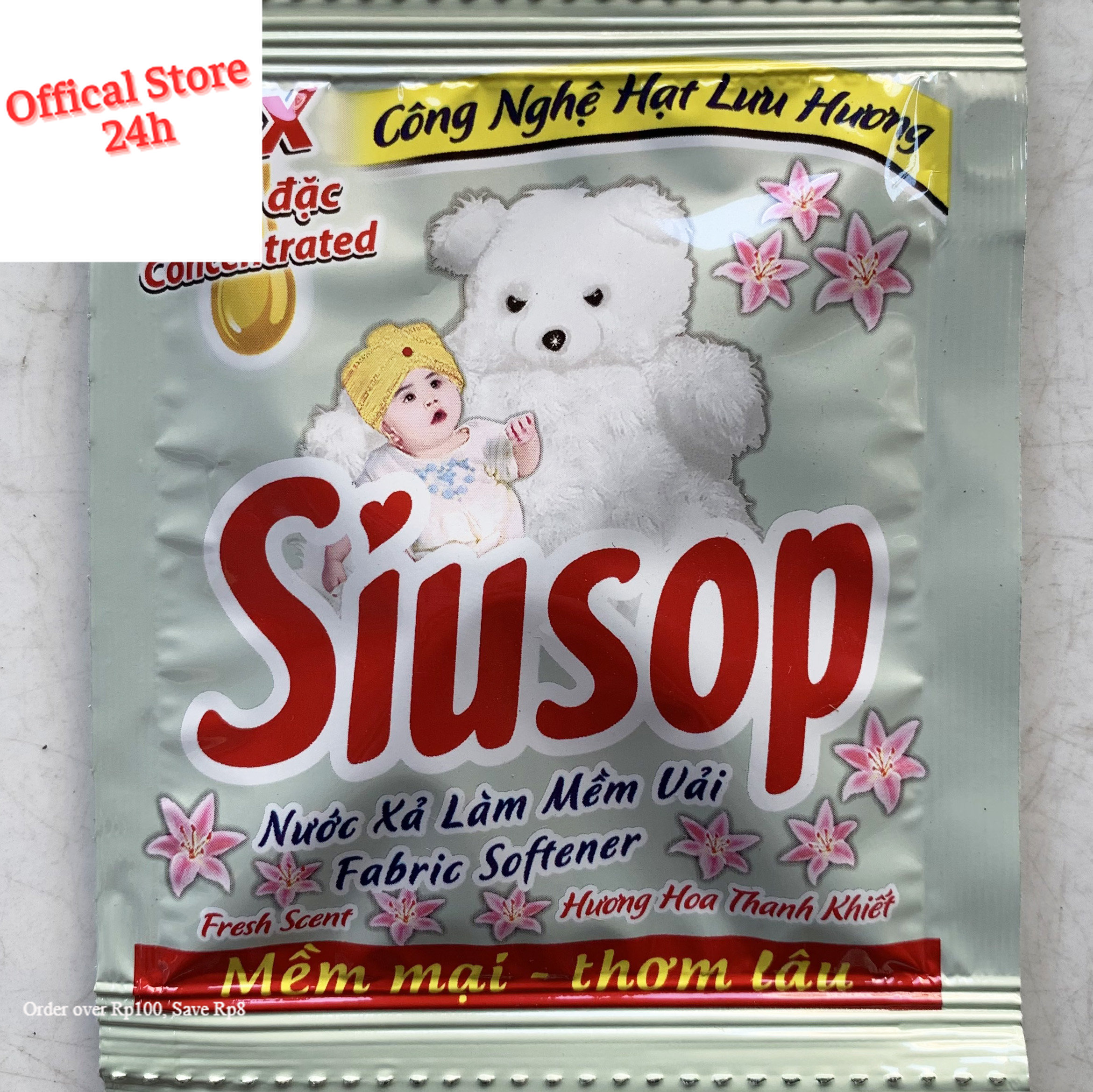 1 Dây 10 Gói Nước Xả Làm Mềm Vải SiuSop