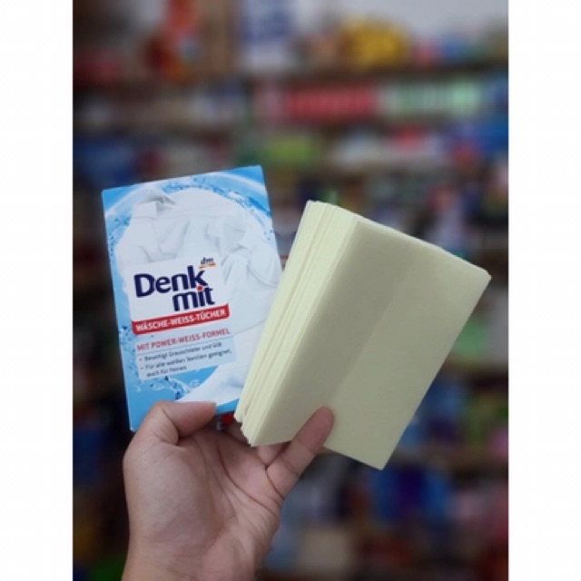 Giấy tẩy trắng quần áo Denkmit 20 miếng