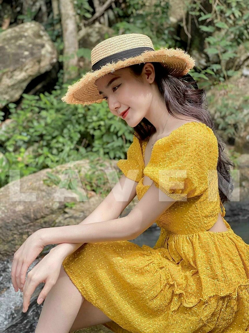 Đầm Xòe Nhún Tầng (có mút , có lót) dễ thương