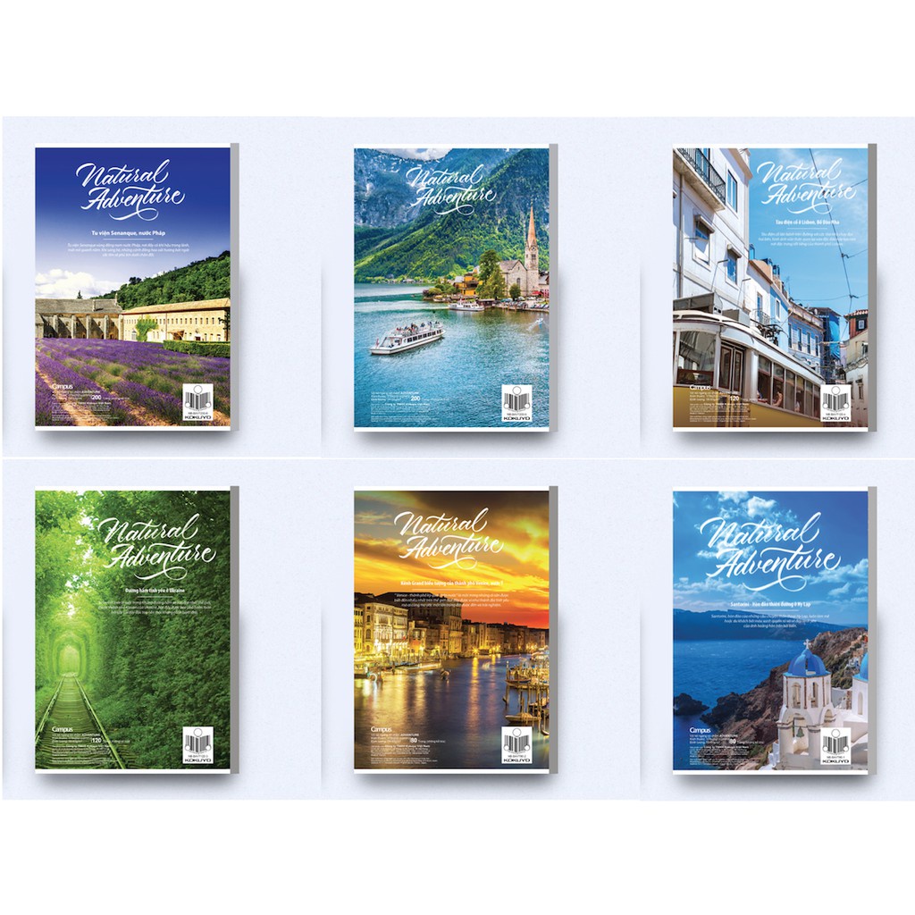 Vở Campus kẻ ngang có chấm 80 /120 /200 trang - Campus Adventure