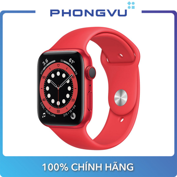 Đồng hồ thông minh/ Apple Watch Series 6 GPS + Cellular, 44mm PRODUCT(RED) Aluminium Case with PRODUCT(RED) Sport Band - Regular M09C3VN/A - Bảo hành 12 tháng