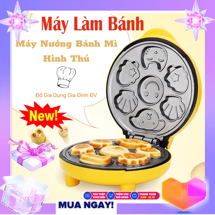 {SALE XẢ HÀNG GIẢM 50%}khuôn làm bánh hình thú Máy nướng bánh hình thú điện máy Xanh Máy Nướng Bánh Hình Thú Magic Thiết kế cao cấp Nướng bánh dễ dàng Bảo hành 12 tháng chính hãng giá tốt