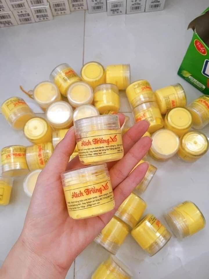 [ sale - sale]   hàng chuẩn -  2 hũ. Kem kích trắng da X6 - giúp da trắng nhanh hơn 6 lần - hũ 50gram