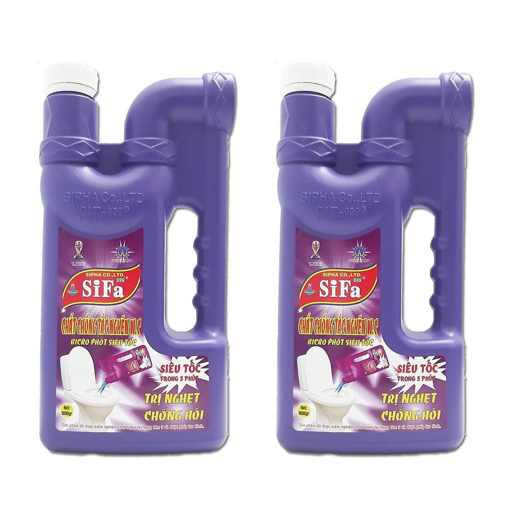 Chất thông tắc bồn cầu Sifa siêu tốc chống hôi, chống nghẹt cực mạnh 1600g