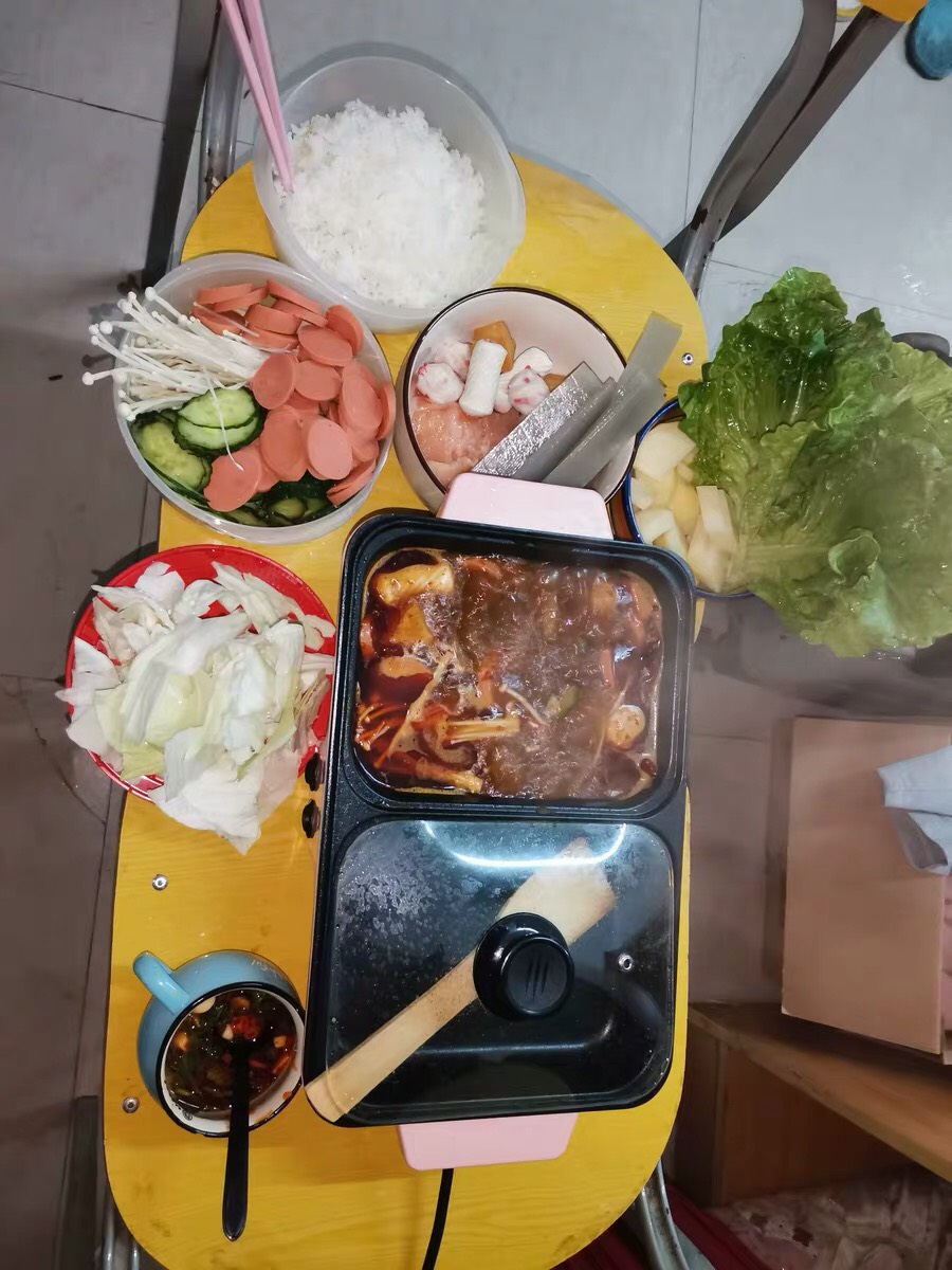 [HCM]Bếp điện lẩu nướng 2 ngăn mini