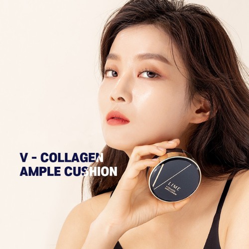 Phấn nước Lime V Collagen Ample Cushion SPF50+ PA+++ (Cho Da Khô)