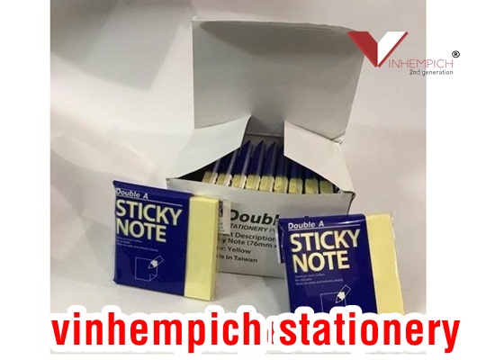 Hộp 12 xấp doublea 3x3 - giấy note combo 12 tệp
