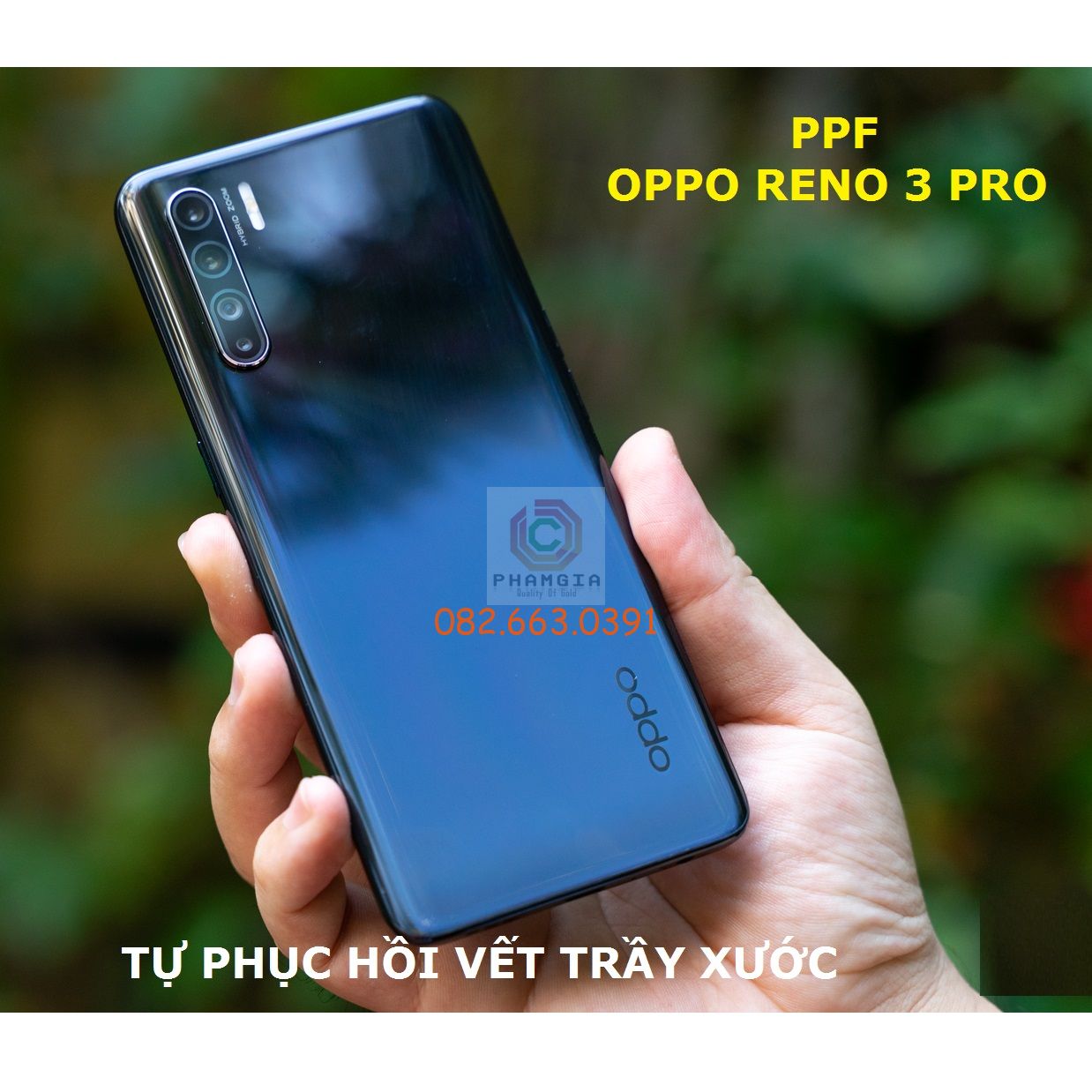 Dán PPF bóng, nhám cho Oppo Reno 3Pro màn hình, mặt lưng, full lưng viền siêu bảo vệ