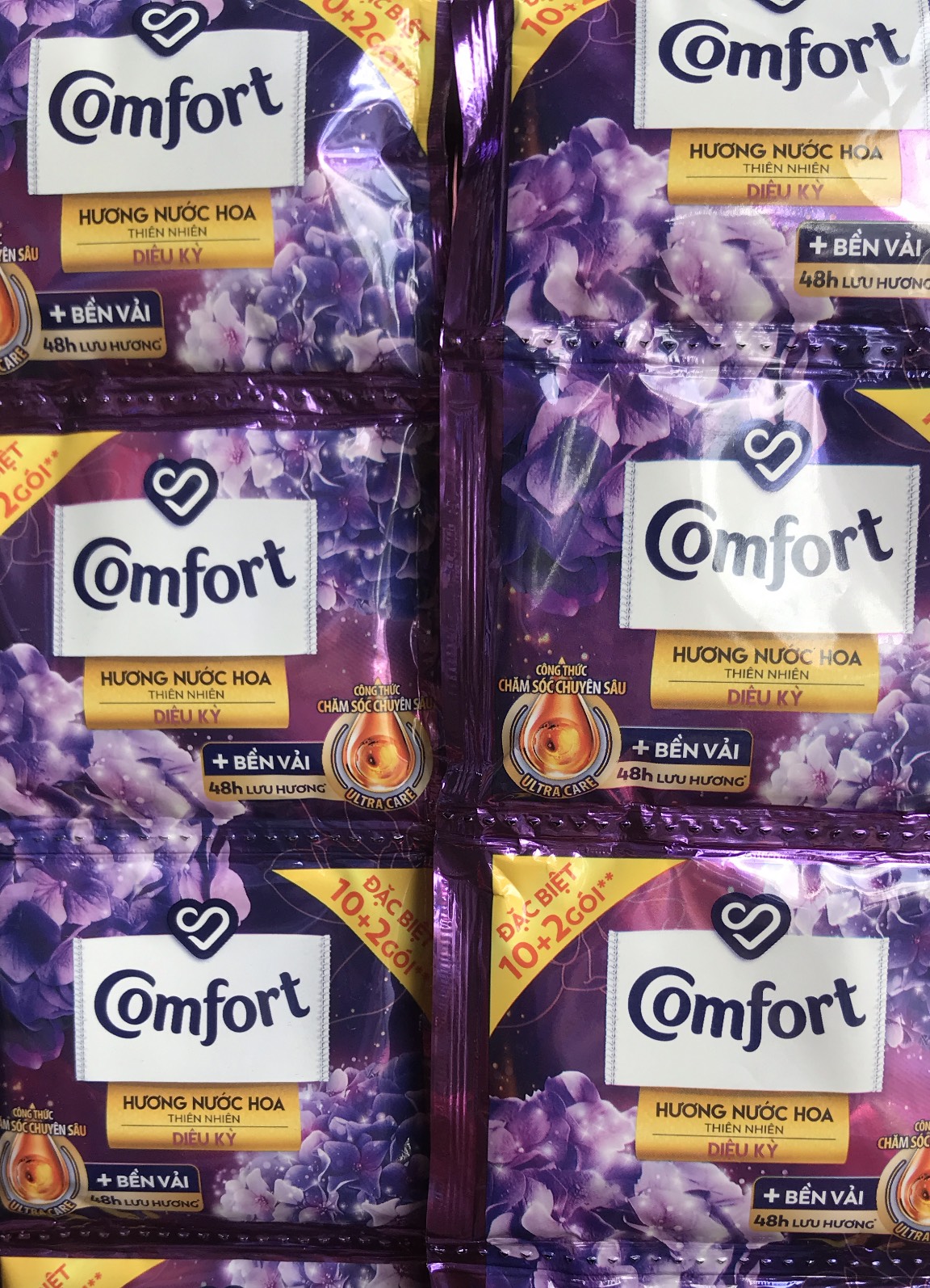 Nước xả Comfor dây 10 gói các mùi