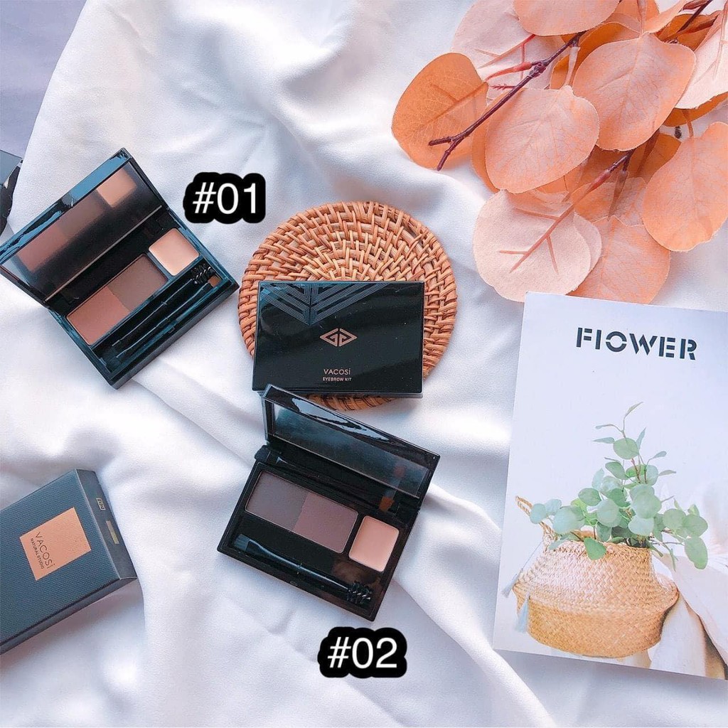 Bột kẻ chân mày Vacossi Natural Studio Eyebrow Kit