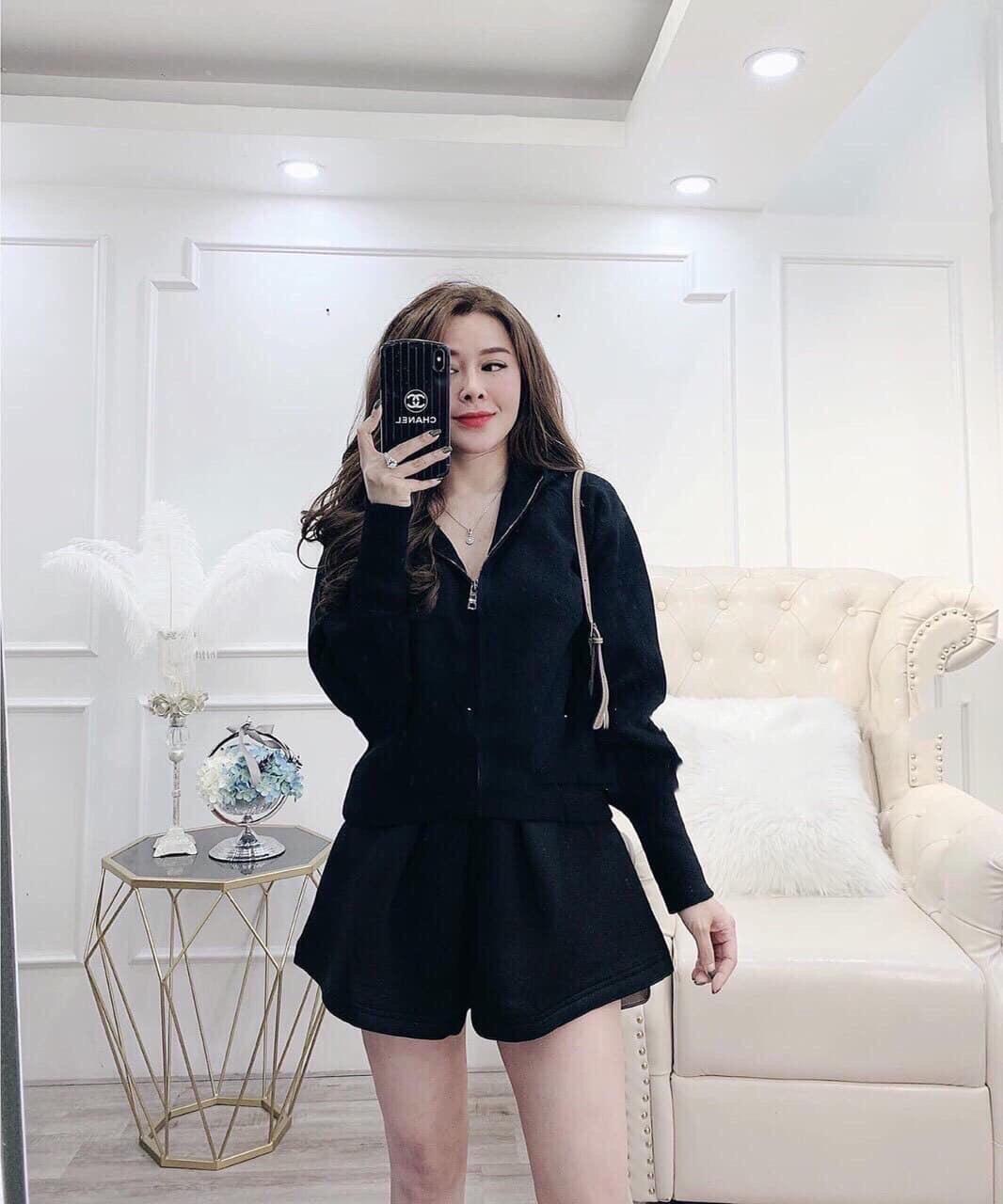 ÁO KHOÁC LEN DÂY KÉO CÓ NÓN THỜI TRANG