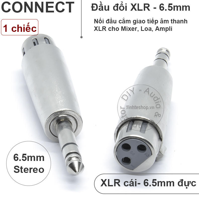XLR cannon Male DIN 3PIN to 6.35mm stereo adapter (1PCS)