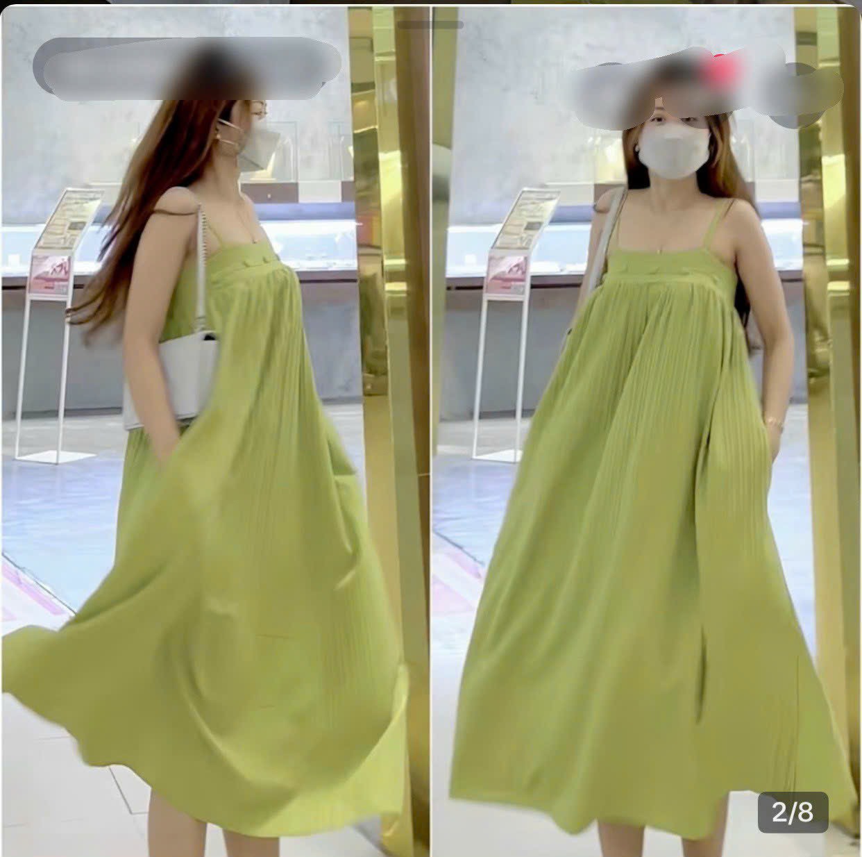 Đầm maxi ĐŨI mềm thắt bính siêu đẹp.