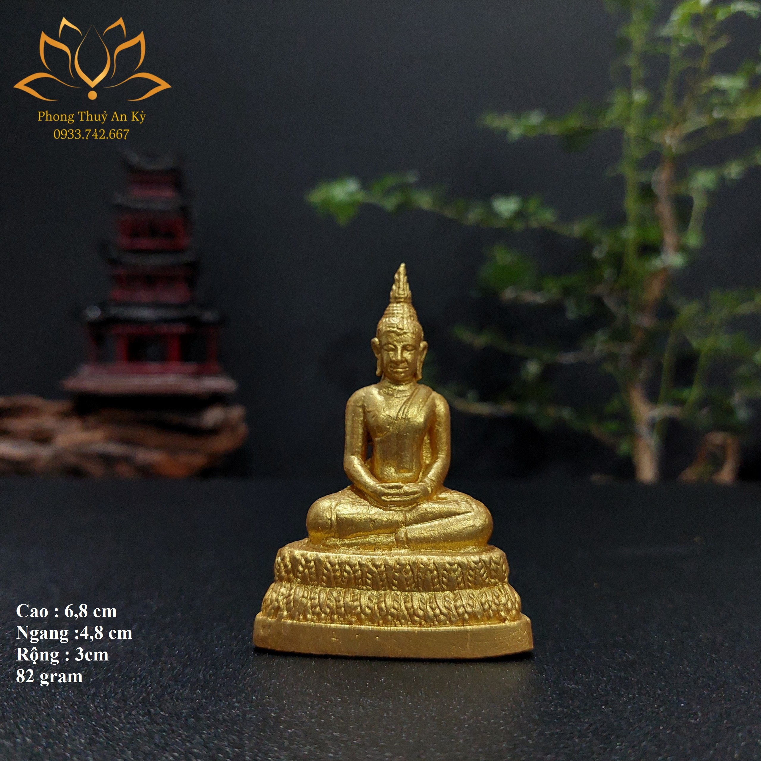 Tượng Đồng Phật Thái Lan phong thuỷ ATS580