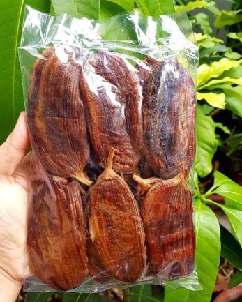 500g chuối hồng sấy dẻo còn vỏ trong