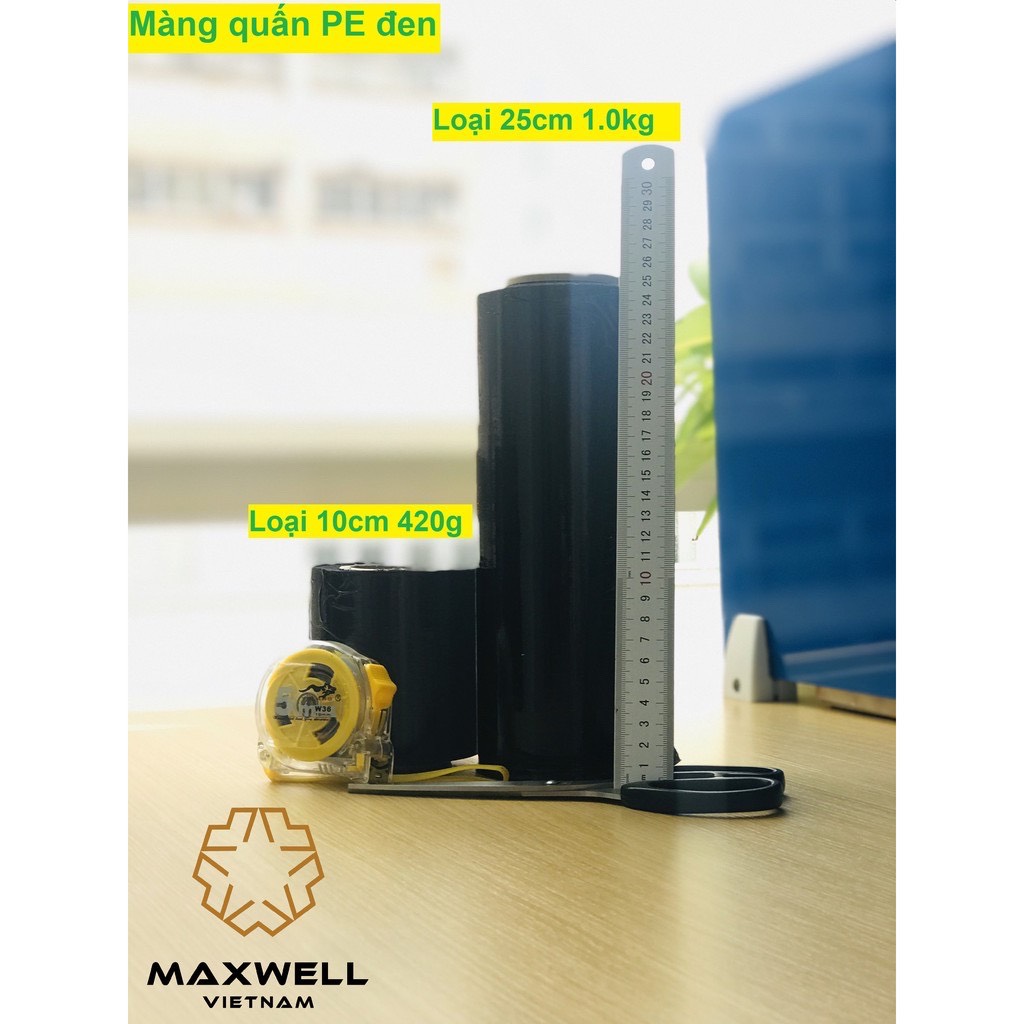 Màng PE Đen Khổ 25cm*1KG