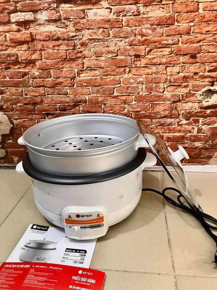 Nồi lẩu, hấp điện đa năng Elmich EL-3566
