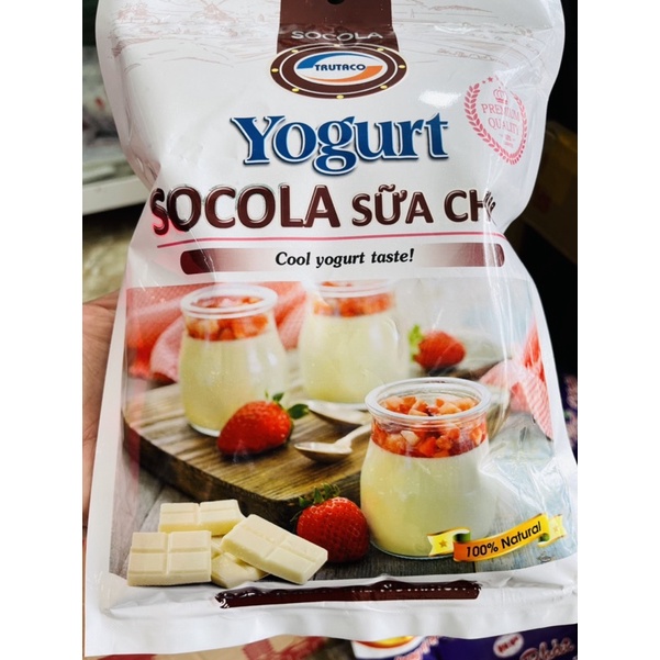 [Mã 255FMCGSALE giảm 8% đơn 500K] Kẹo Yogurt Socola Sữa Chua Túi 300G (GiònThơm)