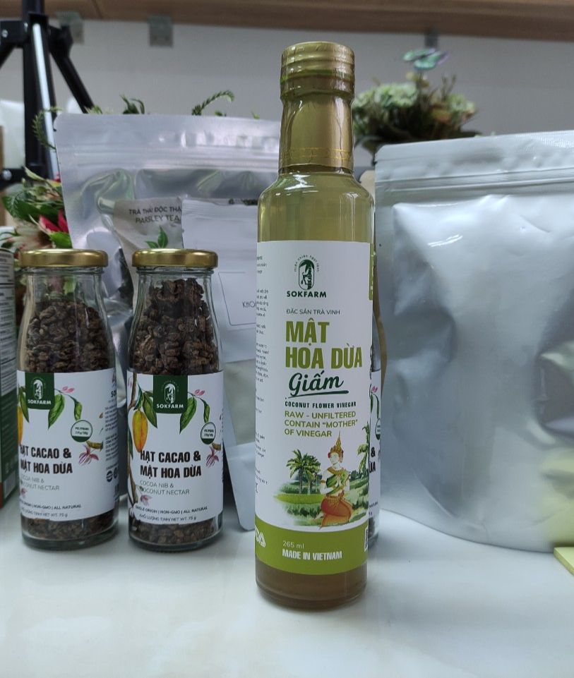 giấm Mật Hoa Dừa Sokfarm 165ml