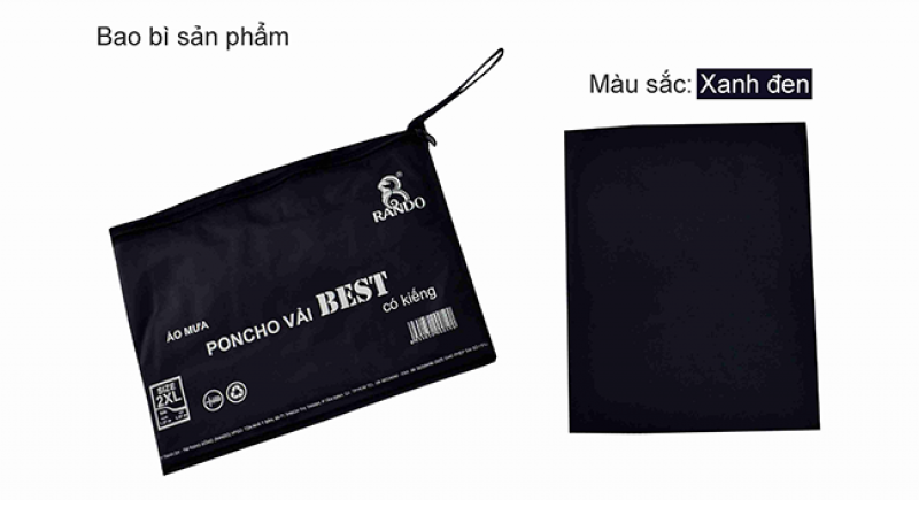 Áo Mưa Rando Poncho Vải Best Kiếng