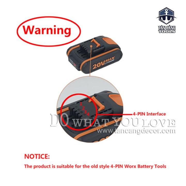 Sạc Pin Worx WA3848 20 V