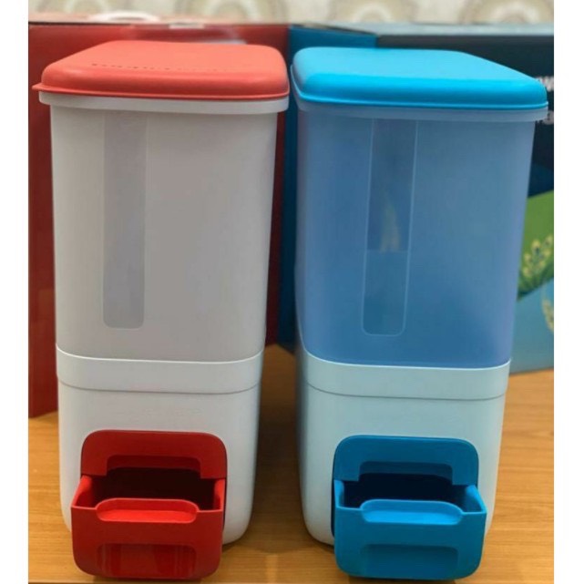 Thùng Gạo Tupperware Rice Smart Aqua 10kg (chính hãng)