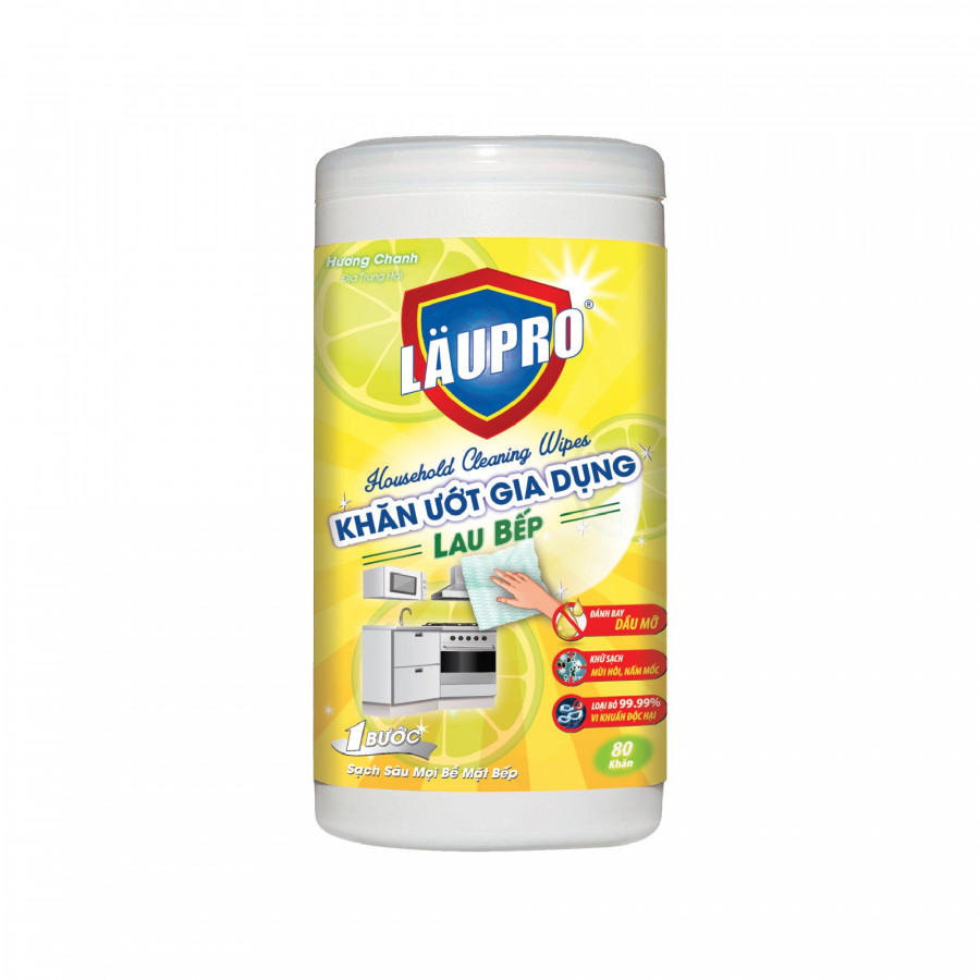 Khăn ướt Gia Dụng Laupro - Lau bếp