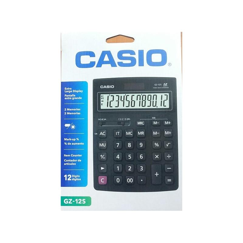 Máy tính bỏ túi Casio GZ-12S (Đen)