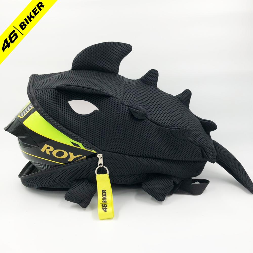 Balo rồng vải nhung cute,Balo khủng long lưới màu đen