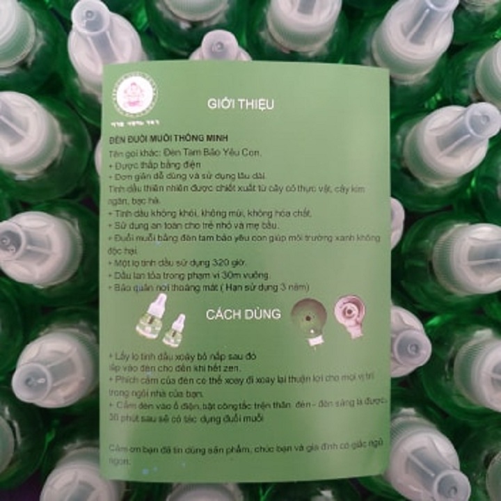 Đèn đuổi muỗi tinh dầu thiên nhiên Hàn Quốc [1 đèn+2 lọ tinh dầu]