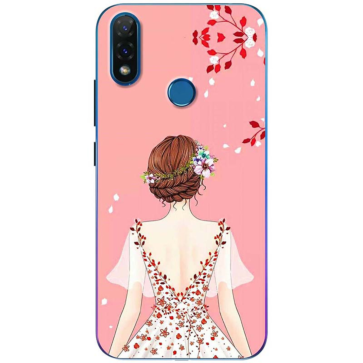 [HCM]Ốp lưng dành cho Vsmart Joy 2+ mẫu Cô gái áo hồng