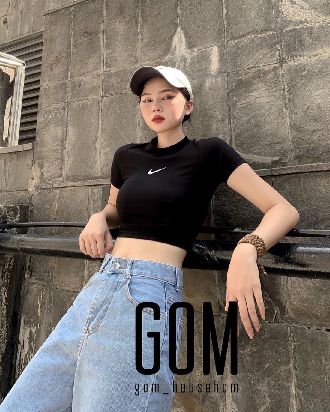 baggy jeans ống suông rách PT