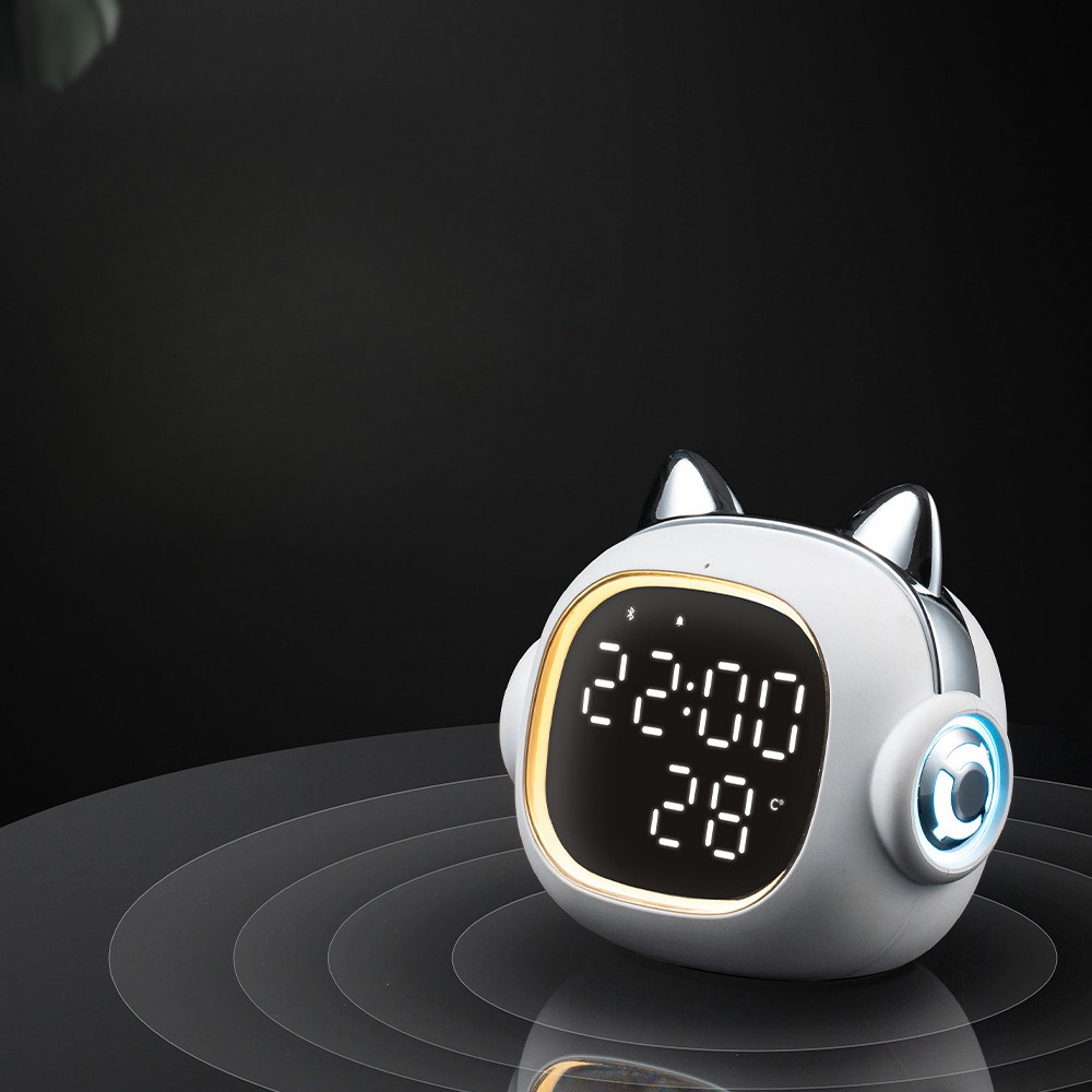 Bluetooth speaker alarm clock with lamp sleep to table