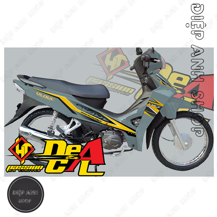 Tem Honda Blade Nhiều lựa chọn màu sắc - Tem chế 3 lớp chống nước, chống phai màu
