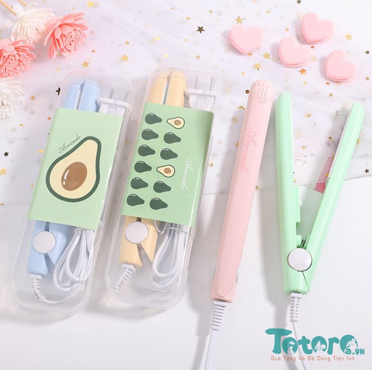 Máy uốn và duỗi tóc mini Summer Fruit - Máy làm tóc đa năng - Máy uốn tóc Kemier