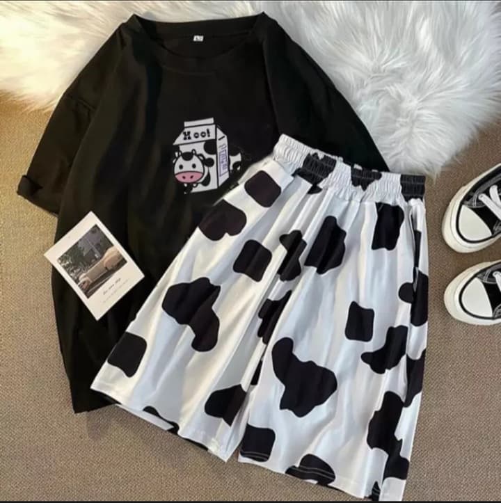 set đồ bộ bò sữa