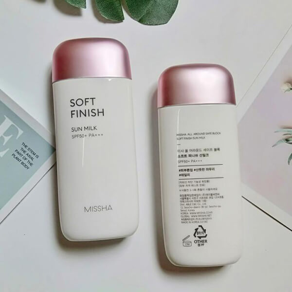 HOÀN TIỀN 15% - Kem Chống Nắng Missha Soft Finish Sun Milk SPF50 70ML