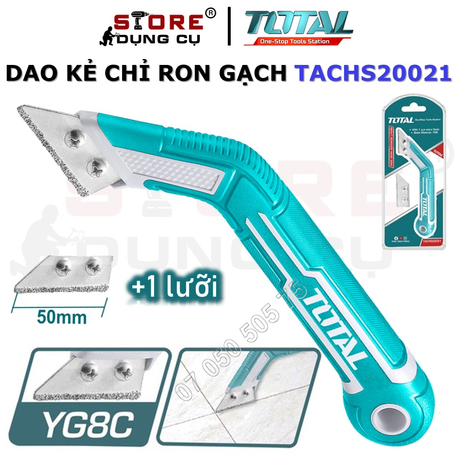 Dao cạo kẻ chỉ ron gạch men Total TACHS20021 Sủi cầm tay cạo ron gạch