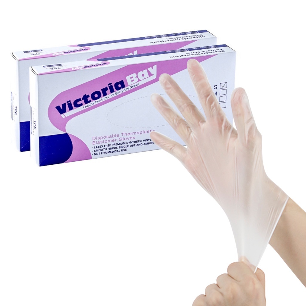 100 Găng Tay Siêu Dai Dùng 1 Lần Victorya ( hàng đủ)